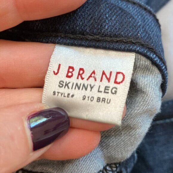 J Brand Jeans BRU 7 Low waisted dark blue Jeans Size 24 - Picture 12 of 14